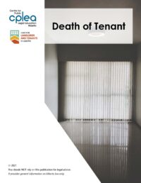 Death of a Tenant Booklet
