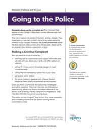 Domestic Violence: Going to the Police