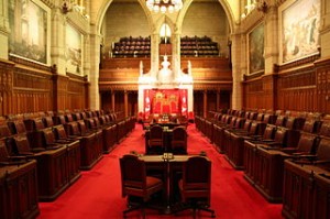 The chamber of the Senate of Canada