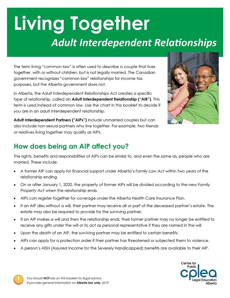Living Together Adult Interdependent Relationships