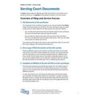 Serving Court Documents